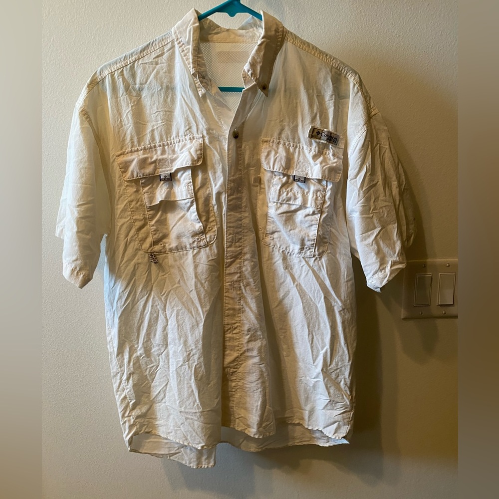 White Columbia PFG Fishing Shirt